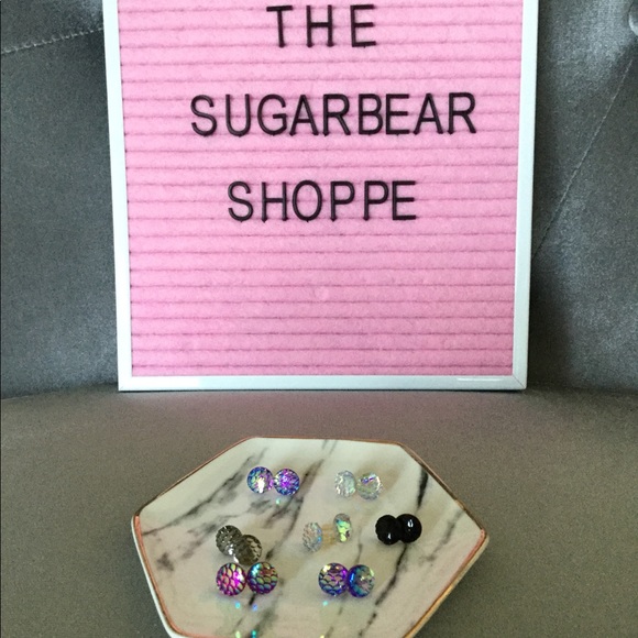 Mermaid Scale Earrings - Picture 3 of 7